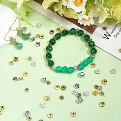 550 pz 11 stili lega e ottone strass e perline distanziatrici in argento tibetano&nbsp;DIY-SC0030-21