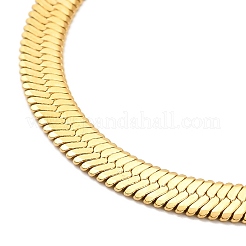 Collier à chevrons en acier inoxydable 304 avec placage ionique (IP) pour hommes et femmes&nbsp;NJEW-E076-03D-G