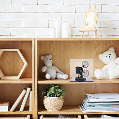 Vitrinen für Minifiguren aus transparentem Kunststoff&nbsp;ODIS-WH0029-72B