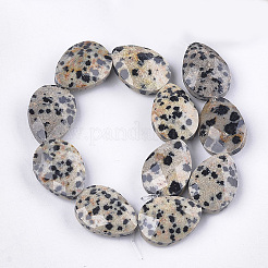 Natur Dalmatiner Jaspis Perlen Stränge&nbsp;X-G-S354-05