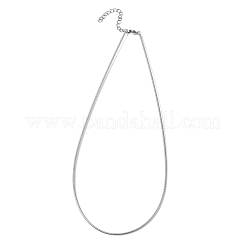1.5 mm runde Schlangenkettenhalsketten aus 304 Edelstahl&nbsp;NJEW-G195-02P