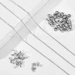 Kits de fabrication de bijoux en acier inoxydable 304 à faire soi-même&nbsp;STAS-UN0006-94