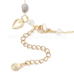 Bracciali a maglie in labradorite naturale per donna&nbsp;BJEW-JB12116-03