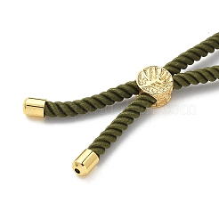 Fabrication de bracelet en corde de coton&nbsp;KK-F758-03-08-G