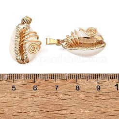 Galvanische natürliche Süßwasserschalenanhänger&nbsp;PALLOY-JF05989