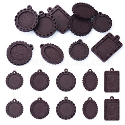 10 pz 5 stili di cabochon per pendenti in legno&nbsp;WOOD-TA0003-05
