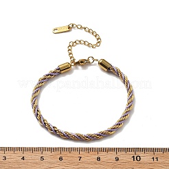 Armbänder aus gedrehter Nylonschnur für Damen&nbsp;BJEW-V007-01G-03