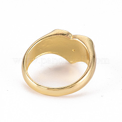 Bagues large bande en alliage émaillé&nbsp;RJEW-N034-001A-RS