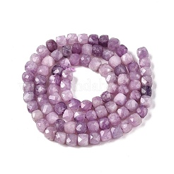 Natürliche Lepidolith / lila Glimmer Steinperlen Stränge&nbsp;G-N342-139