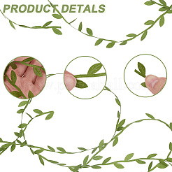 1 ruban de bordure en dentelle de polyester à motif de feuilles&nbsp;OCOR-GF0004-35