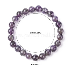 Bracciali di perline tratto naturali ametista&nbsp;B072-2