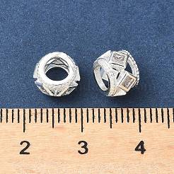 Messing Micro Pave klare Zirkonia europäische Perlen&nbsp;KK-A254-16S