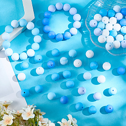 90pcs 6 Farben Silikonperlen&nbsp;SIL-PA0001-07C