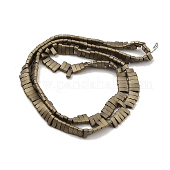 Fili di perline di ematite sintetica non magnetica satinata elettrolitica&nbsp;G-G089-A01-03