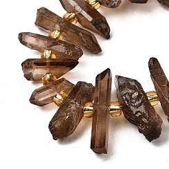 Chapelets de perles en cristal de quartz naturel&nbsp;G-F800-C17