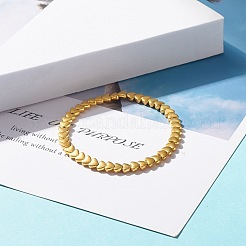 Stretch-Armband mit Herzperlen aus Legierung für Frauen&nbsp;BJEW-JB07722-01