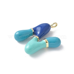 Pendentifs d'émail en laiton &nbsp;X-KK-E093-03G-N-01