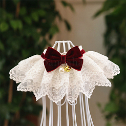 Hundelätzchen aus Polyester mit Schleife&nbsp;AJEW-WH0651-22B-03