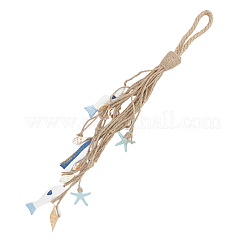 Anhängerdekorationen aus MDF in Fisch-&nbsp;HJEW-WH20003-28