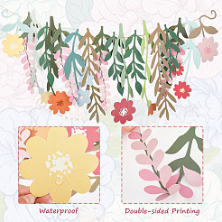 Hängende Banner aus Papierblumen&nbsp;DIY-WH20049-35