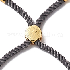 Bracelets coulissants en corde milan torsadée à moitié finis&nbsp;FIND-G032-01G-03