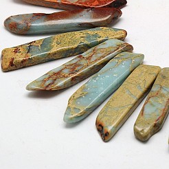 Chips natürliche Aqua Terra Jaspis Perlen Stränge&nbsp;G-N0131-18