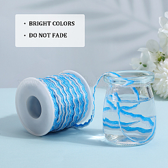 Ruban de bordure à franges ondulées en polyester bicolore&nbsp;OCOR-GF0003-97C