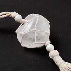 Decorazioni pendenti in cristallo di quarzo naturale&nbsp;HJEW-E579-01B