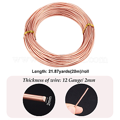 Fil de cuivre pour la fabrication de bijoux&nbsp;CWIR-WH0014-03B