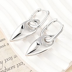 Orecchini a cerchio in ottone con occhio di cavallo da donna&nbsp;EJEW-U057-06D-02P