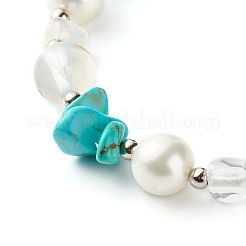 Set di braccialetti con perline di pietre dure miste per le donne della ragazza&nbsp;X1-BJEW-TA00019