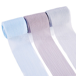3 Rolle 3 Farben knittriges Polyesterband&nbsp;OCOR-TA0002-98A