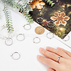 10 Stück 5 Stil 304 Edelstahl Fingerring-Einstellungen&nbsp;STAS-UN0031-53