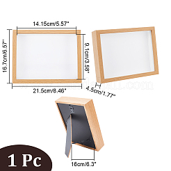 Fotorahmen aus Holz mit Trockenblumen aus Papier&nbsp;AJEW-WH0314-109A