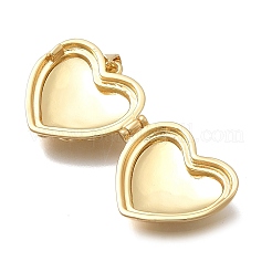 Herz-Medaillon-Anhänger aus Messing zum Valentinstag&nbsp;KK-D431-035D-G