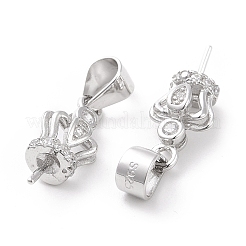 925 gancio per tazza in argento sterling placcato in rodio&nbsp;STER-D035-43P