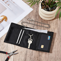 Porta carte in poliestere con catene staccabili&nbsp;AJEW-CY0003-19B