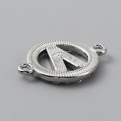 Ciondoli per connettori in strass di cristallo in lega di zinco&nbsp;ALRI-WH0005-17V-P