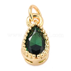 Echte 18k vergoldete Messing-Intarsien-Anhänger aus Zirkonia&nbsp;ZIRC-L100-077G