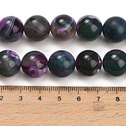 Natürliche Feuer Crackle Achat (gefärbt und erhitzt) Perlen Stränge&nbsp;G-K425-A05-14mm