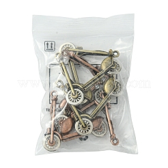 6 pièces 2 couleurs pendentifs en alliage de style tibétain&nbsp;FIND-FS0002-58