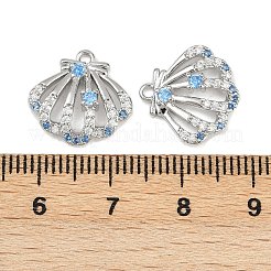Adornos de latón micropavé de circonia cúbica&nbsp;KK-F906-13P
