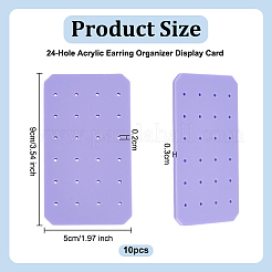 10 espositore per orecchini in acrilico a 24 fori&nbsp;AJEW-WH0604-74B