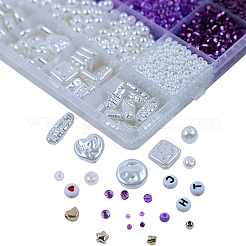 Kit de recherche de fabrication de bijoux en perles acryliques et abs&nbsp;DIY-NB0012-02A