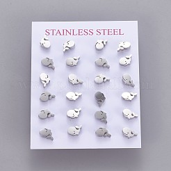Anlaufgeschützte Ohrstecker aus 304 Edelstahl&nbsp;X-EJEW-F227-19P