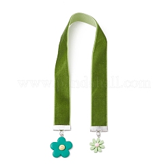 6 Stück 6 Farben Samtband-Lesezeichen&nbsp;AJEW-JK00268