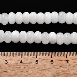 Natürliche weiße Jade perlen Stränge&nbsp;G-E507-01M