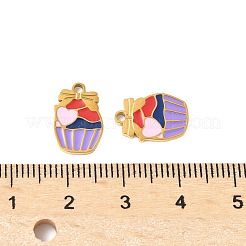 304 Edelstahl-Emaille-Anhänger&nbsp;STAS-R168-01A-G