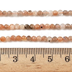 Natürliche Pfirsichmondstein Perlen Stränge&nbsp;X-G-J400-E16-02-3MM-A