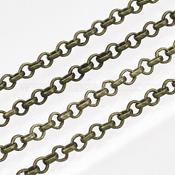 Chaînes rolo en fer recouvert de laiton soudé&nbsp;CH-S125-08A-AB
